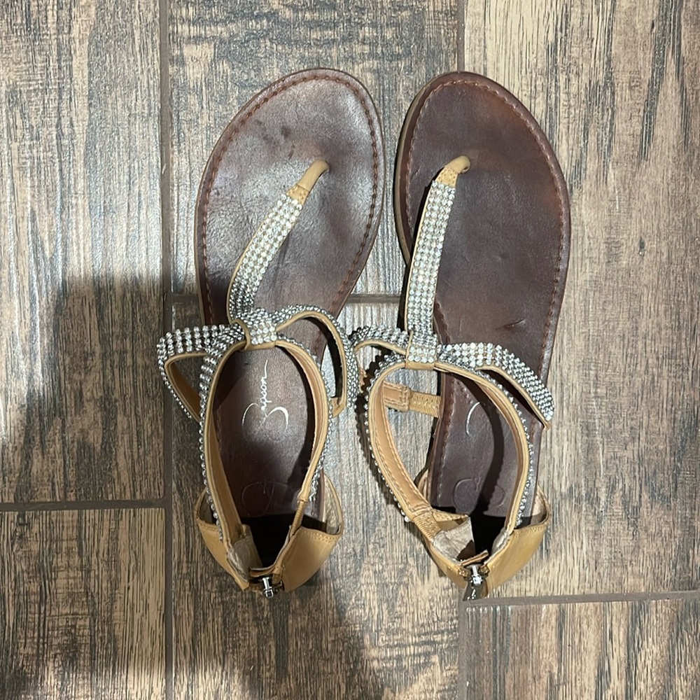 Jessica Simpson rhinestone sandals